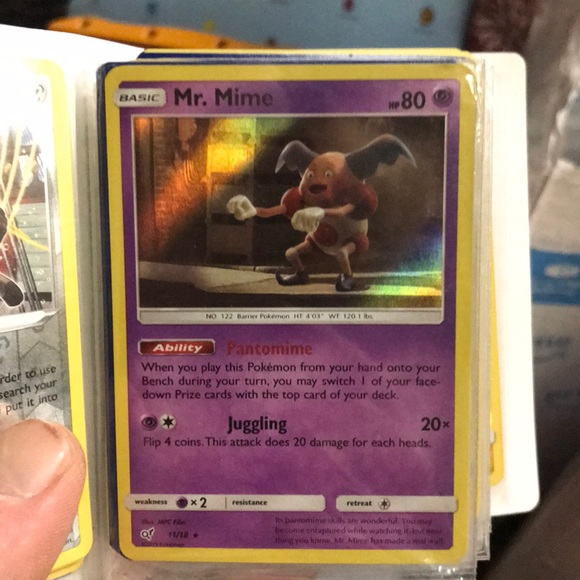 Pokemon | Other | Pokmon Card Holographic Mrmime Rare | Poshmark